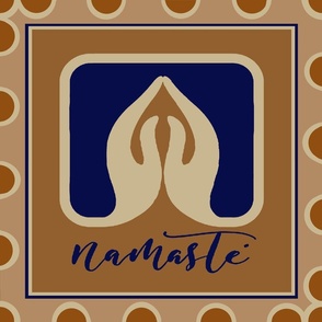 Yoga Namaste' Vintage Sportwear - Design 15467449 - Rust Navy Ivory