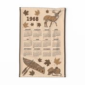 1968 (2024) Calendar Lake Life sepia