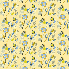 Blue Yellow Garden - Copy