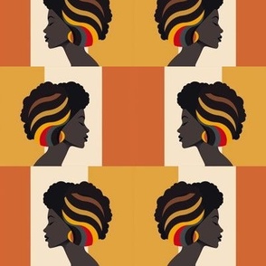 Geometric Afro Pattern
