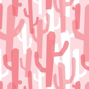 Geometric Cacti (Pink, White)