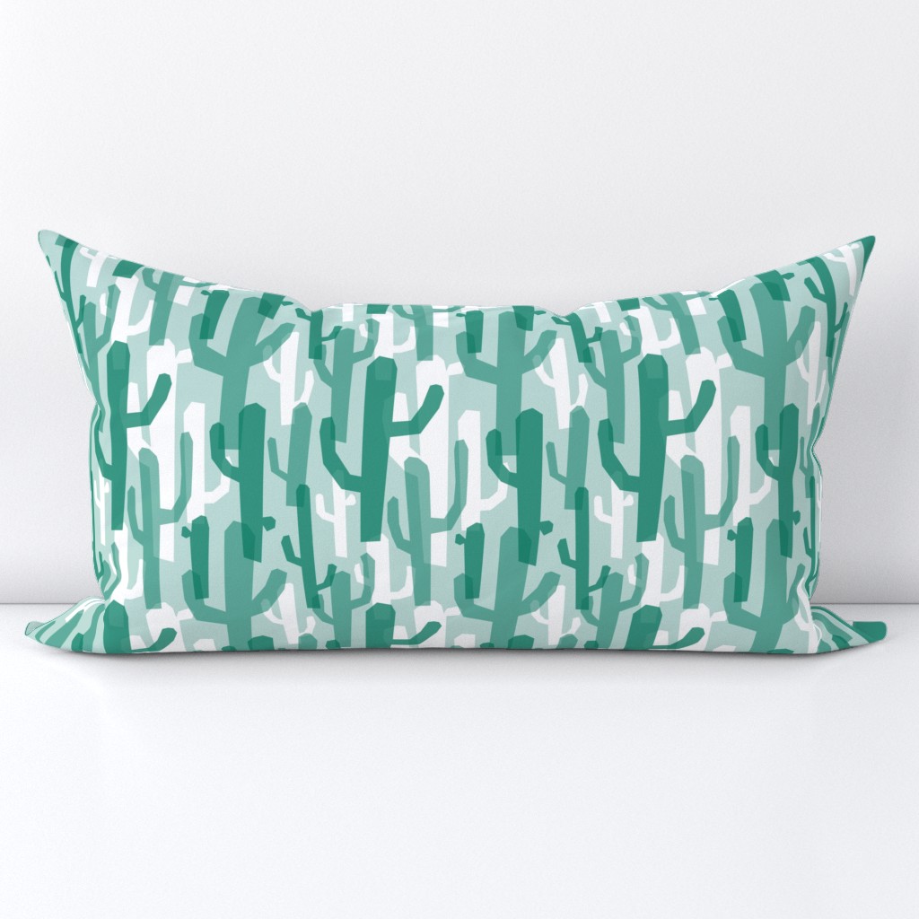 Geometric Cacti (Green, White)