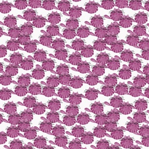 cat - tucker cat berry - cute watercolor cat - cat fabric