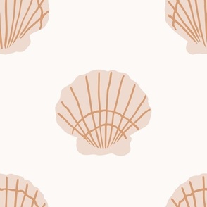 Sea shell scallops - pink_jumbo
