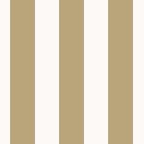 Even vertical stripes - cream and dusty olive green_jumbo