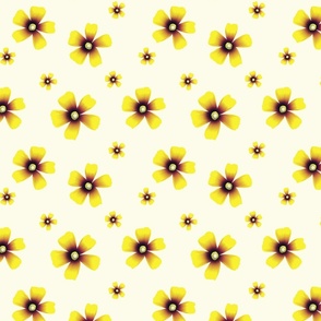 yellow flowers 3 medium