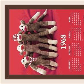1968 (2024) Sock Monkey Calendar