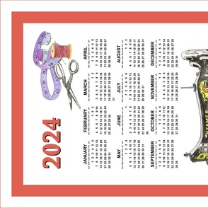 2024 Sewing Machine Calendar