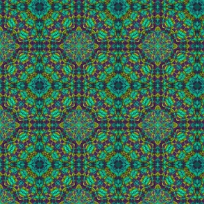 geo tile - turquoise green purple 