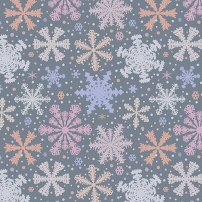 Pastel Snowflakes 12x12