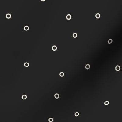 small circles - creamy white_ raisin black - polka dot