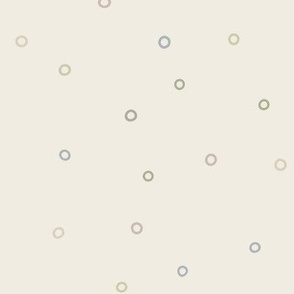 small circles - soft pastel - baby nursery polka dot