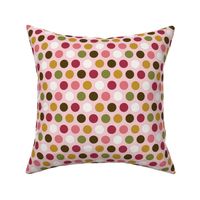 (S) Dots in tropical colors soft pink