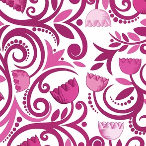 boho floral pink02 J