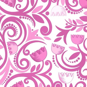 boho floral pink03 J
