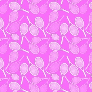 Tennis racket toss pattern- Pink