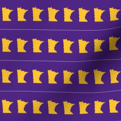 Minnesota Purple And Gold 2 Inch Strips