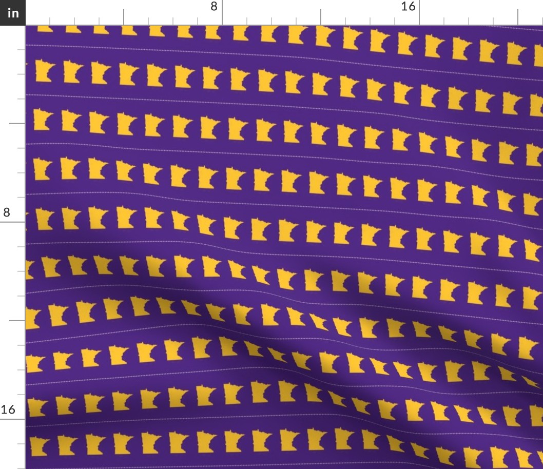 Minnesota Purple And Gold 2 Inch Strips