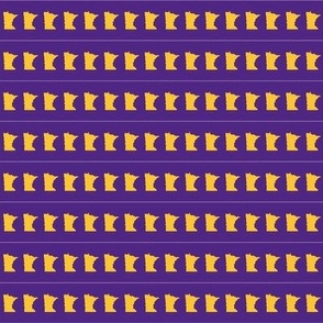 Minnesota Purple And Gold 1 Inch Strips