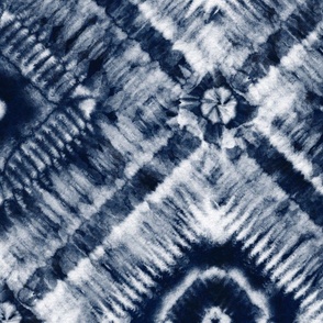 shibori - white squares on indigo blue - shibori textile pattern - indigo wallpaper