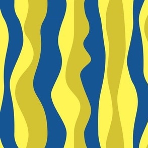 waves blue-yellow