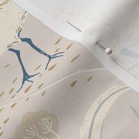 coastal chic - sandpiper and cats tail neutral beige