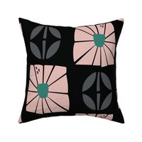 Square Blooms in Pink - LARGE