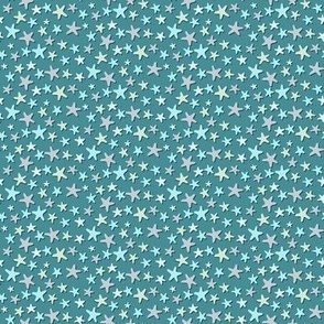 Starfish on Teal - small scale