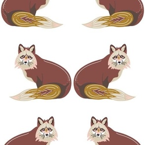 Whimsical Forest Foxes
