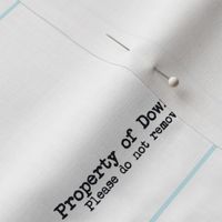 Property of Downton, Please do not remove | Cocktail Napkin DIY