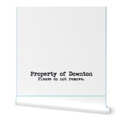 Property of Downton, Please do not remove | Cocktail Napkin DIY