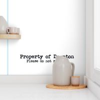 Property of Downton, Please do not remove | Cocktail Napkin DIY