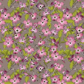 Dogwood - Fabric repeat - soil