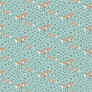 Friendly Forest Foxes - "Fox Frolic" Color A (Small)