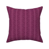 Lau Pama Poni - Purple Palm Leaf Herringbone, Large