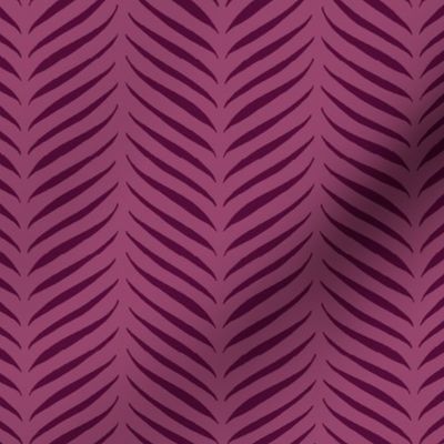 Lau Pama Poni - Purple Palm Leaf Herringbone, Large
