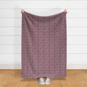 Dogwood decorations - Fabric repeat - rich purple - small