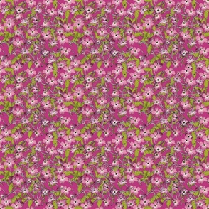 Dogwood - Fabric repeat - magenta - small