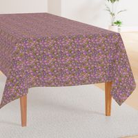 Dogwood - Fabric repeat - dark purple - small