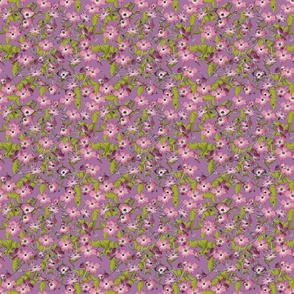 Dogwood - Fabric repeat - dark purple - small