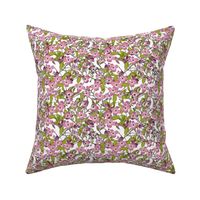 Dogwood - Fabric repeat - white - small