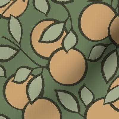 orange grove muted palette