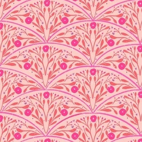 Brambleberry Historical floral in Strawberry Pink