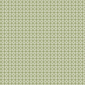 French Country Small Checks Green Large Scale 24''