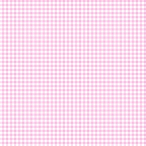X-Sm Light Pink Gingham Checks Plaid Barbiecore Pastel