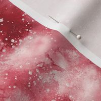 Marble smoky Crimson Red Artistic Abstract Watercolor Red