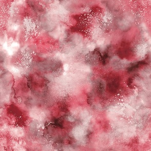 Marble smoky Crimson Red Artistic Abstract Watercolor Red