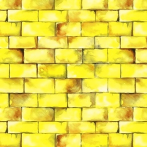 Small Yellow Brick Road Seamless Repeating Pattern
