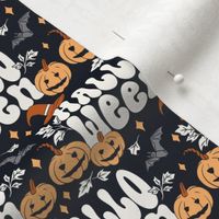 SMALL Scale Pumpkins, Bats and Lettering for Cool Classic Retro Halloween