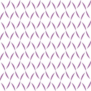 boho trellis purple on white/ small